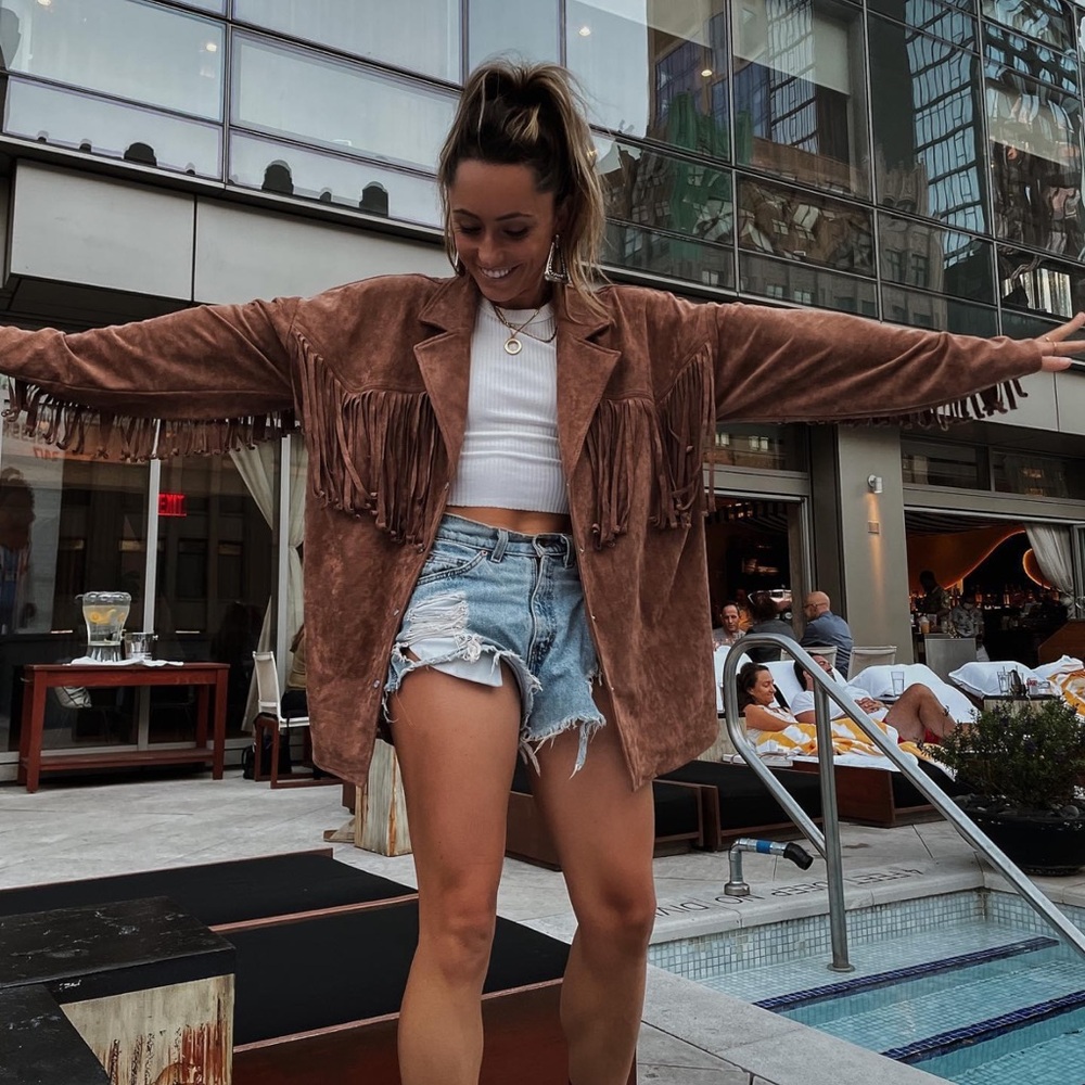 12th tribe suede fridge jacket